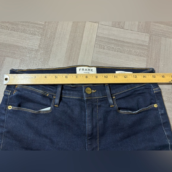 FRAME Le High Skinny Cropped Dark wash jeans size 30 - Picture 5 of 5
